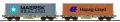 Containertragwagen, H0, Sgmmn